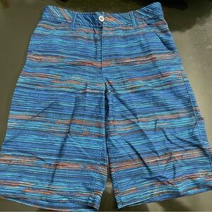 Tony Hawk hybrid shorts. Blue and black size kids 18.
